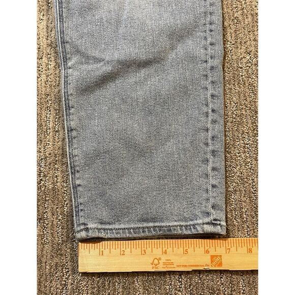 American Eagle mom straight jean womens sz 14S hi waist light wash stretch denim - Picture 3 of 11